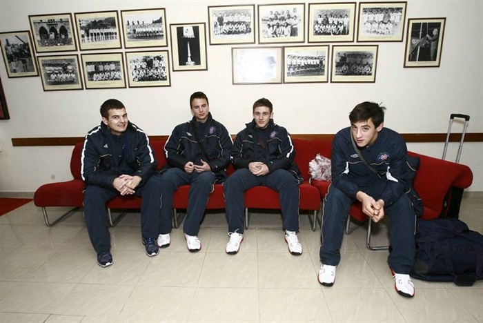 Juniori Hajduka u Antalyi, Marko Barišić prvi s lijeva Juniori Hajduka u Antalyi, Marko Barišić prvi s lijeva